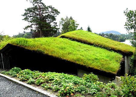 ノルウェーの草屋根