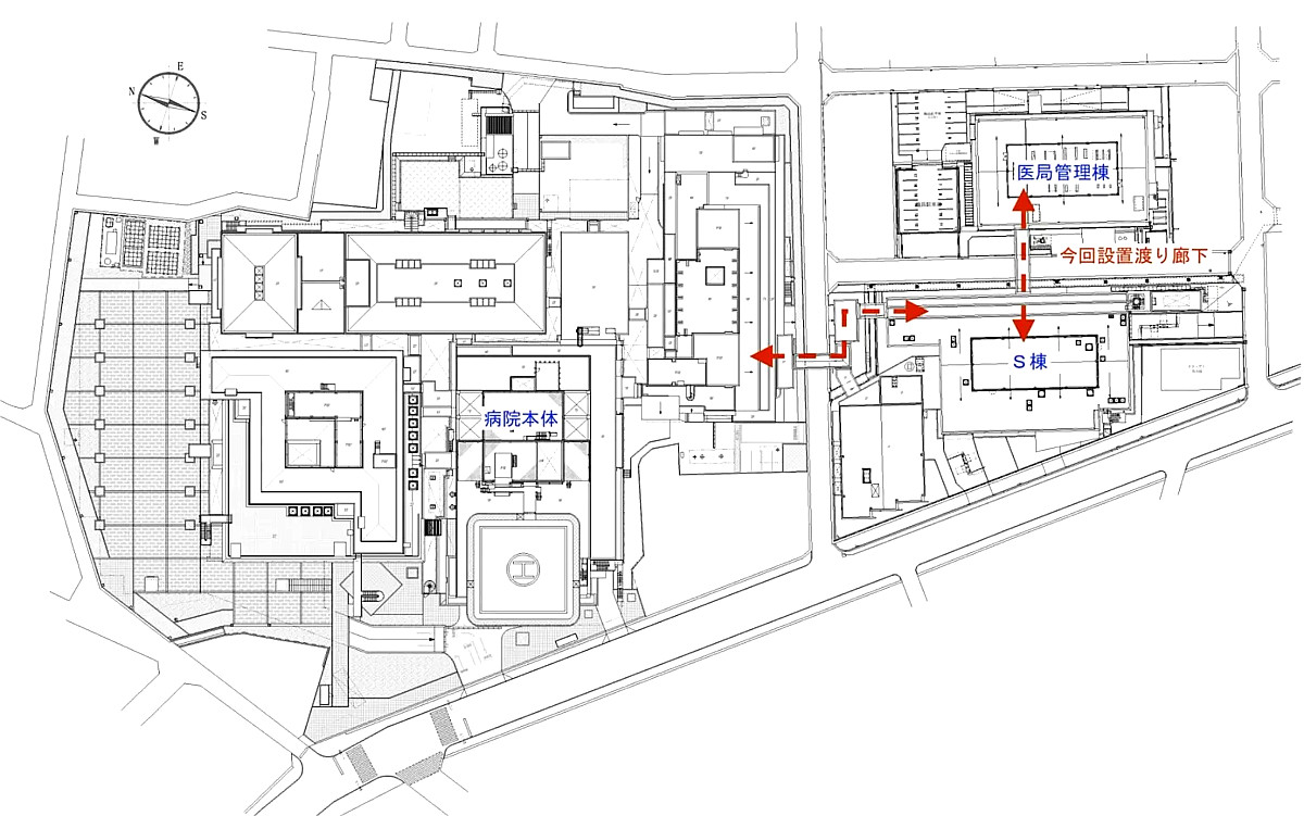 聖隷浜松病院Ｓ棟道路上空渡り廊下完成 渡り初め式