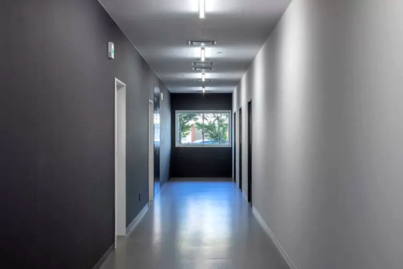 浜松学院興誠中学校・高等学校の体育館内部デザイン